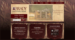 Desktop Screenshot of bradynationalbank.com